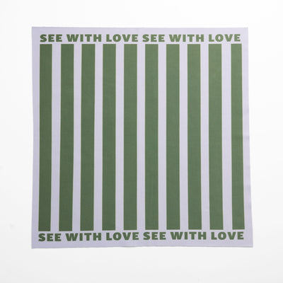 XL Cleaning Cloth | Olive Lavender Stripe